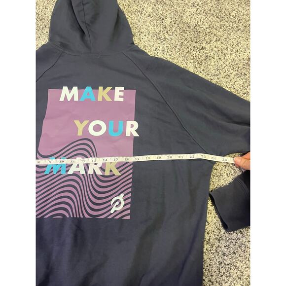 Peloton “Make Your Mark” Quarter Zip Pullover Hoodie, Women’s M, Gray/Purple - Picture 9 of 11